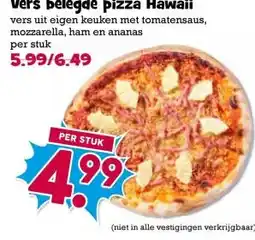 Boon`s Markt Vers belegde pizza Hawaii aanbieding