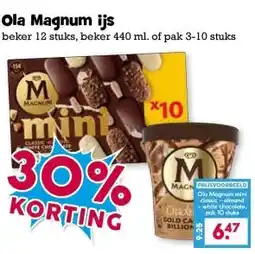 Boon`s Markt Ola Magnum ijs aanbieding