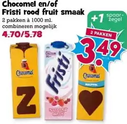 Boon`s Markt Chocomel en/of Fristi rood fruit smaak aanbieding