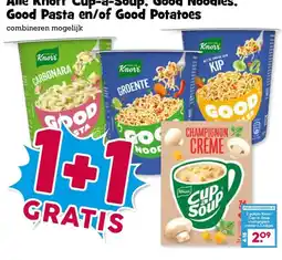 Boon`s Markt Alle Knorr Cup-a-Soup, Good Noodles, Good Pasta en/of Good Potatoes aanbieding