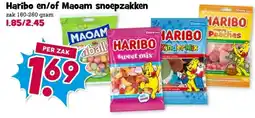 Boon`s Markt Haribo en/of Maoam snoepzakken aanbieding