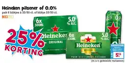 Boon`s Markt Heineken pilsener of 0.0% aanbieding