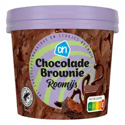 Albert Heijn AH Chocolade brownie roomijs aanbieding