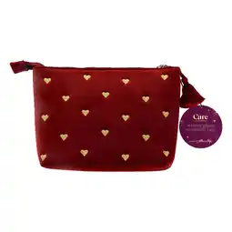 Albert Heijn Care Winter glam cosmetic bag hearts aanbieding
