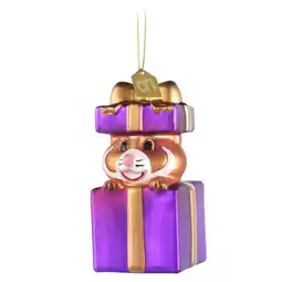 Albert Heijn AH Excellent Glashanger hamster cadeautje paars aanbieding