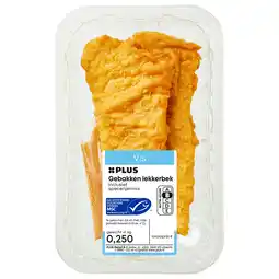 PLUS PLUS Gebakken lekkerbek aanbieding