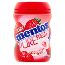 PLUS Mentos Gum PF Mini Potje Strawberry aanbieding