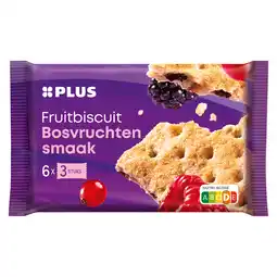 PLUS PLUS Fruitbiscuit Bosvruchten aanbieding
