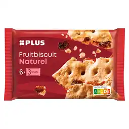 PLUS PLUS Fruitbiscuit Naturel aanbieding