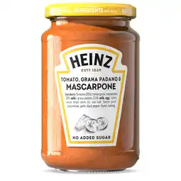 PLUS Heinz Tomato pasta sauce mascarpone aanbieding