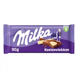 PLUS Milka Chocoladereep Koeienvlekken aanbieding