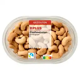PLUS PLUS Cashewnoten Gezouten FT aanbieding