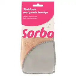 PLUS Sorbo Stofdoek met poets hoekje aanbieding