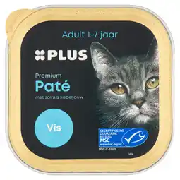 PLUS PLUS Premium Katten paté vis MSC aanbieding