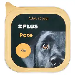 PLUS PLUS Premium Honden paté Kip aanbieding