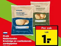 PLUS PLUS Nederlandse Kruimige en vastkokende aardappelen aanbieding
