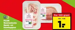 PLUS Plus boerentrots spek en hamlappen aanbieding