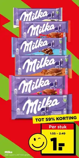 PLUS Milka aanbieding