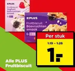 PLUS Alle plus fruitbiscuit aanbieding