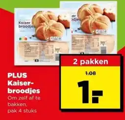 PLUS Plus kaiser broodjes aanbieding
