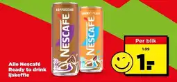 PLUS Alle Nescafé Ready to drink ijskoffie aanbieding
