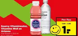 PLUS Sourcy Vitaminwater, Vitamine Well en Arizona aanbieding