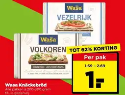 PLUS Wasa Knäckebröd aanbieding