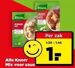 PLUS Alle Knorr Mix voor saus aanbieding