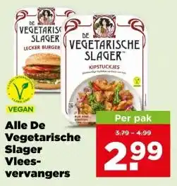 PLUS Alle De Vegetarische Slager Vleesvervangers aanbieding
