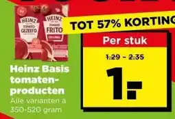 PLUS Heinz Basis tomaten- producten aanbieding