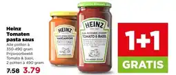 PLUS Heinz Tomaten pasta saus aanbieding