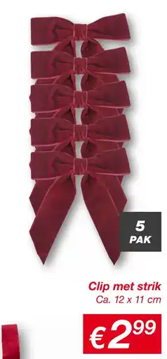 Kik Clip met strik aanbieding
