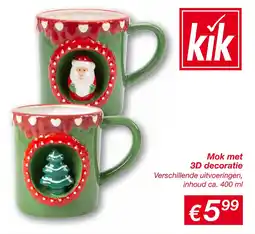Kik Mok met 3D decoratie aanbieding