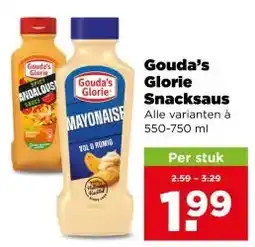 PLUS Gouda's Glorie Snacksaus aanbieding