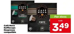 PLUS Café Nova Koffiecups Nespresso compatible aanbieding