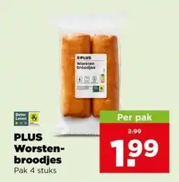 PLUS Plus worsten broodjes aanbieding