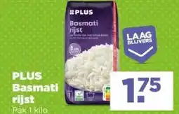 PLUS Plus basmati rijst aanbieding