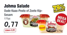 Budget Food Johma Salade Oude Kaas-Pesto of Zoete Kip-Sesam aanbieding