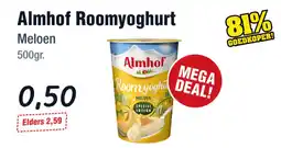 Budget Food Almhof Roomyoghurt Meloen aanbieding
