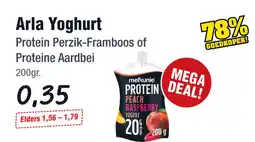 Budget Food Arla Yoghurt Protein Perzik-Framboos of Proteine Aardbei aanbieding