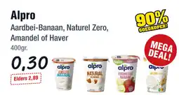Budget Food Alpro Aardbei-Banaan, Naturel Zero, Amandel of Haver aanbieding
