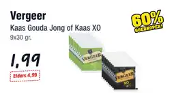 Budget Food Vergeer Kaas Gouda Jong of Kaas XO aanbieding