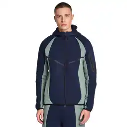 Foot Locker Nike Tech Fleece Hoodies Heren - Blauw - Maat M - Poly Fleece aanbieding