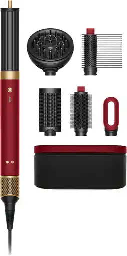 Coolblue Dyson Airwrap Co-anda 2x Curly + Coily Red Velvet aanbieding