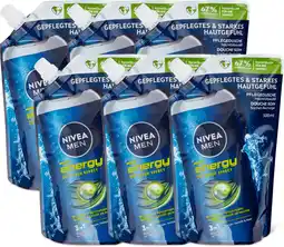 De Online Drogist Nivea Men Energy 3-in-1 Douchegel Navulling Multiverpakking aanbieding