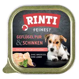 Zooplus Megapak Rinti Fijnste 44 x 150 g Hondenvoer - Gevogelte & Ham aanbieding