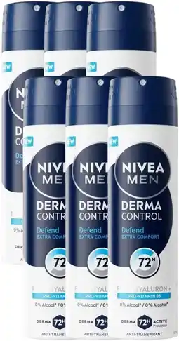 De Online Drogist Nivea Men Derma Control Defend Deospray Multiverpakking aanbieding