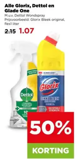 PLUS Alle Glorix, Dettol en Glade One aanbieding