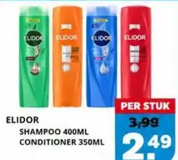Sahan Supermarkten elidor shampoo 400ml conditioner 350ml aanbieding