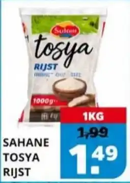 Sahan Supermarkten Sahane tosya rijst aanbieding